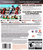 Madden NFL 11 | PlayStation 3 | back cover | region=North America | source-country=Canada | zypher-v2 | moby-c01525fce5de | Data by MobyGames.com