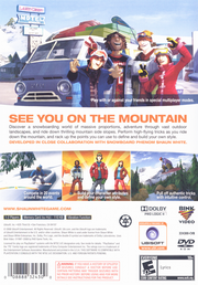 
Shaun White Snowboarding | PlayStation 2 | back cover | Region: North America | source-country=United States | Data by MobyGames.com