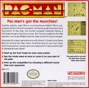 Pac-Man | Game Boy | back cover | region=North America | source-country=United States | zypher-v2 | moby-9ea1c083768d | Data by MobyGames.com