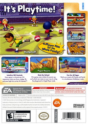 
EA Playground | Wii | back cover | Data by MobyGames.com