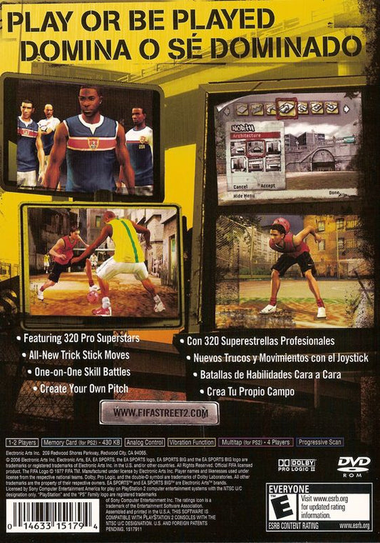 
FIFA Street 2 | PlayStation 2 | back cover | Data by MobyGames.com