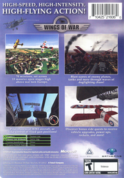
Wings of War | Xbox | back cover | Data by MobyGames.com