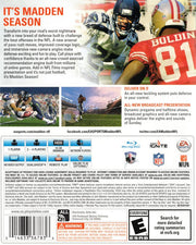 Madden NFL 15 | PlayStation 4 | back cover | region=North America | source-country=United States | zypher-v2 | moby-4a06bff01c04 | Data by MobyGames.com