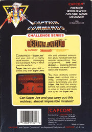 
Commando | NES | back cover | Data by MobyGames.com