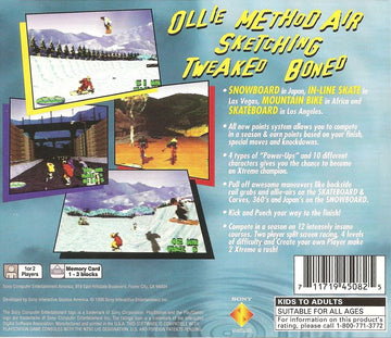 2Xtreme | PlayStation | back cover | region=North America | source-country=United States | zypher-v2 | moby-6e3d7ef56f22 | Data by MobyGames.com