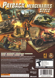 
Mercenaries 2: World in Flames | Xbox 360 | back cover | Region: North America | source-country=United States | Data by MobyGames.com