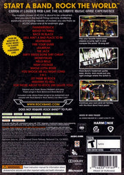 AC/DC Live: Rock Band - Track Pack | Xbox 360 | back cover | region=North America | source-country=United States | zypher-v2 | moby-a1a359a30677 | Data by MobyGames.com