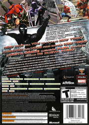 
Spider-Man: Web of Shadows | Xbox 360 | back cover | Data by MobyGames.com