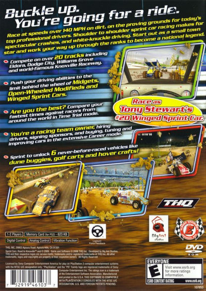 
Sprint Cars: Road to Knoxville | PlayStation 2 | back cover | Region: North America | source-country=United States | Data by MobyGames.com