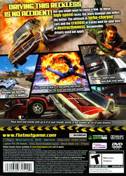 FlatOut 2 | PlayStation 2 | back cover | region=North America | source-country=Canada,United States | zypher-v2 | moby-3273df5a04a4 | Data by MobyGames.com
