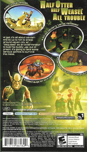 
Daxter | PSP | back cover | Data by MobyGames.com