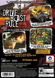 
187: Ride or Die | PlayStation 2 | back cover | Region: North America | source-country=United States | Data by MobyGames.com