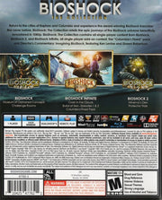 
BioShock: The Collection | PlayStation 4 | back cover | Data by MobyGames.com