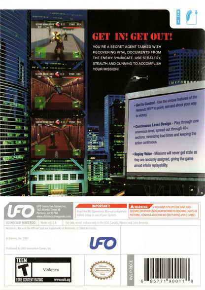 
Spy Games: Elevator Mission | Wii | back cover | Data by MobyGames.com