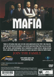 
Mafia | PlayStation 2 | back cover | Region: North America | source-country=United States | Data by MobyGames.com