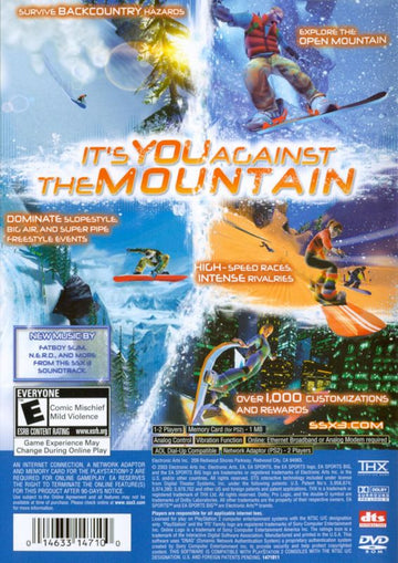 
SSX 3 | PlayStation 2 | back cover | Data by MobyGames.com