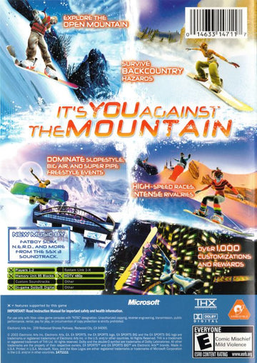 
SSX 3 | Xbox | back cover | Data by MobyGames.com