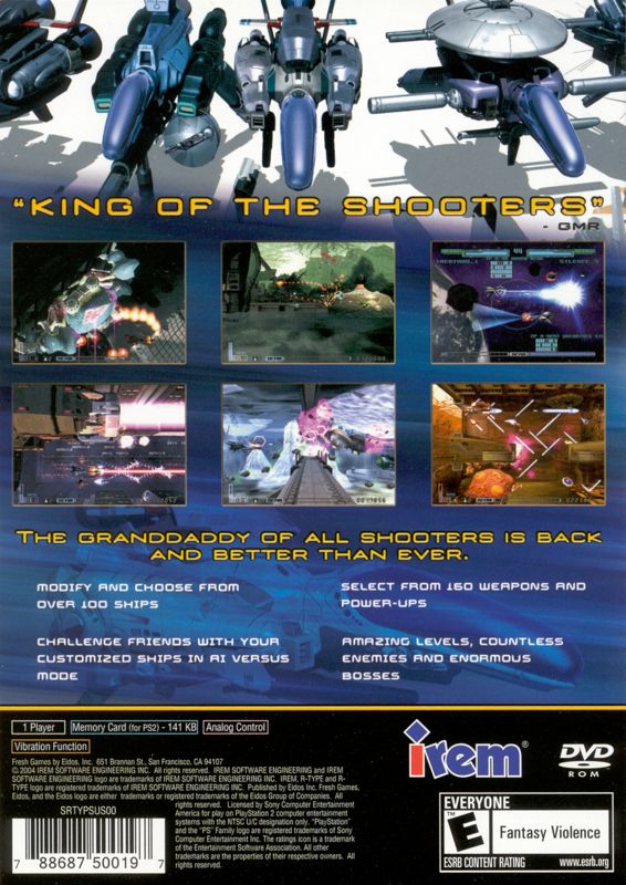 
R-Type Final | PlayStation 2 | back cover | Data by MobyGames.com