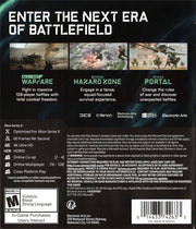 
Battlefield 2042 | Xbox Series | back cover | Region: North America | source-country=United States | Data by MobyGames.com