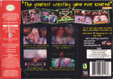 
WWF WrestleMania 2000 | Nintendo 64 | back cover | Data by MobyGames.com