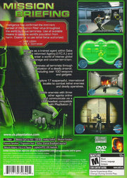 Syphon Filter: The Omega Strain | PlayStation 2 | back cover | region=North America | source-country=United States | zypher-v2 | moby-d25796078831 | Data by MobyGames.com