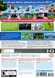New Super Mario Bros. U | Wii U | back cover | region=North America | source-country=Canada,United States | zypher-v2 | moby-f8df5cfeecb6 | Data by MobyGames.com