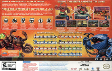 
Skylanders Giants | Wii U | back cover | Data by MobyGames.com