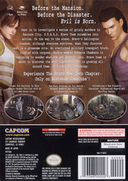 
Resident Evil 0 | GameCube | back cover | Data by MobyGames.com