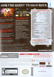 Guitar Hero: Warriors of Rock | Wii | back cover | region=North America | source-country=Canada,Mexico,United States | zypher-v2 | moby-b1e9d52e88ab | Data by MobyGames.com