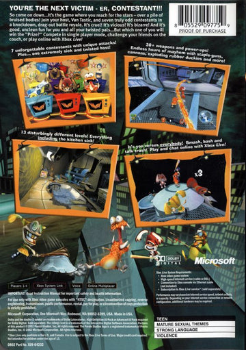 
Whacked! | Xbox | back cover | Region: North America | source-country=United States | Data by MobyGames.com