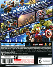 
LEGO Marvel Avengers | PlayStation 4 | back cover | Data by MobyGames.com