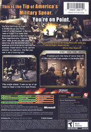 
Close Combat: First to Fight | Xbox | back cover | Data by MobyGames.com
