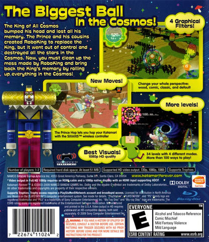 
Katamari Forever | PlayStation 3 | back cover | Region: North America | source-country=United States | Data by MobyGames.com