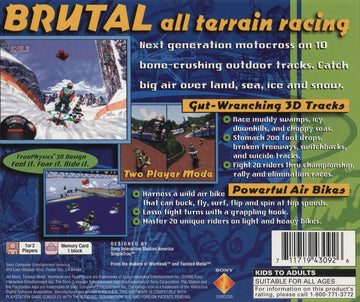 Jet Moto | PlayStation | back cover | region=North America | source-country=United States | zypher-v2 | moby-82a32de3b5cc | Data by MobyGames.com