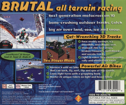 Jet Moto | PlayStation | back cover | region=North America | source-country=United States | zypher-v2 | moby-82a32de3b5cc | Data by MobyGames.com
