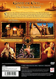 
The Mummy Returns | PlayStation 2 | back cover | Region: North America | source-country=United States | Data by MobyGames.com