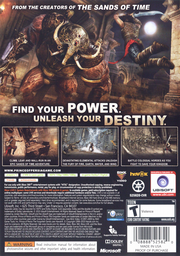 Prince of Persia: The Forgotten Sands | Xbox 360 | back cover | region=North America | source-country=United States | zypher-v2 | moby-fca9ea076f5f | Data by MobyGames.com