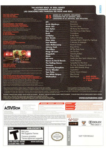 Guitar Hero 5 | Wii | back cover | region=North America | source-country=Canada,Mexico,Other,United States | zypher-v2 | moby-74424ea119ac | Data by MobyGames.com