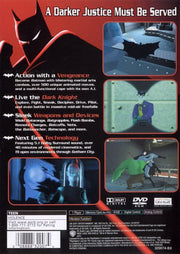 Batman: Vengeance | PlayStation 2 | back cover | region=North America | source-country=Canada,United States | zypher-v2 | moby-f5002bce0864 | Data by MobyGames.com