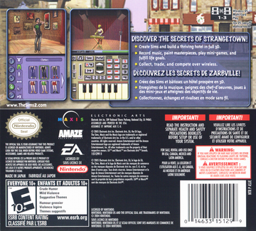 The Sims 2 | Nintendo DS | back cover | region=North America | source-country=Canada,United States | zypher-v2 | moby-dd4d5d783910 | Data by MobyGames.com