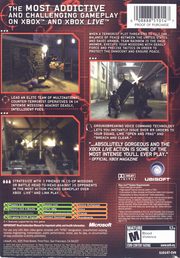 Tom Clancy's Rainbow Six 3 | Xbox | back cover | region=North America | source-country=Canada,United States | zypher-v2 | moby-3ab5b2c685e7 | Data by MobyGames.com