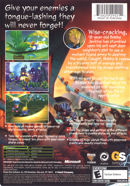 
Scaler | Xbox | back cover | Data by MobyGames.com