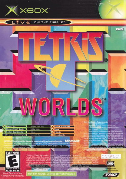 Star Wars: The Clone Wars / Tetris Worlds | Xbox | back cover | region=North America | source-country=United States | zypher-v2 | moby-8f57d19e9a5b | Data by MobyGames.com