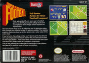 Super Play Action Football | SNES | back cover | region=North America | source-country=United States | zypher-v2 | moby-53e1c69c951c | Data by MobyGames.com