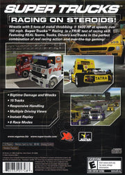 Super Trucks Racing | PlayStation 2 | back cover | region=North America | source-country=United States | zypher-v2 | moby-92711dc933d8 | Data by MobyGames.com