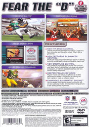 Madden NFL 2005 | PlayStation 2 | back cover | region=North America | source-country=United States | zypher-v2 | moby-ec632aa4da2e | Data by MobyGames.com