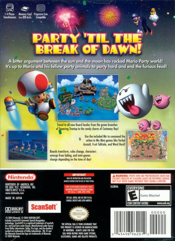 Mario Party 6 | GameCube | back cover | region=North America | source-country=Canada,Mexico,Other,United States | zypher-v2 | moby-53f8e3f07f5b | Data by MobyGames.com