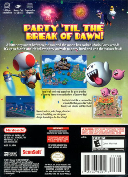 Mario Party 6 | GameCube | back cover | region=North America | source-country=Canada,Mexico,Other,United States | zypher-v2 | moby-53f8e3f07f5b | Data by MobyGames.com