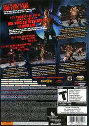 TNA iMPACT! | Xbox 360 | back cover | region=North America | source-country=Canada,United States | zypher-v2 | moby-3e2795402536 | Data by MobyGames.com