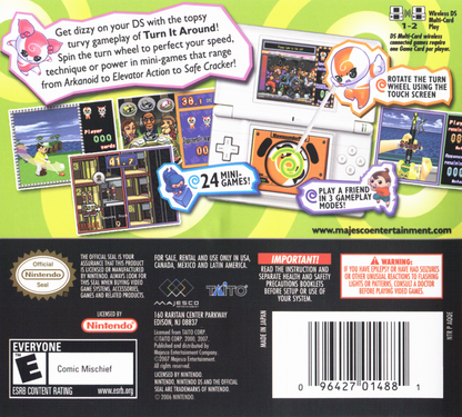 
Turn It Around | Nintendo DS | back cover | Data by MobyGames.com